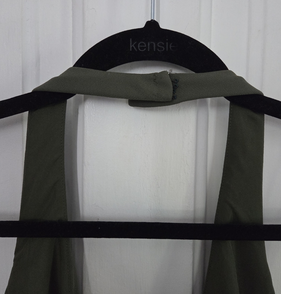 Vera Wang White Label Green Formal Halter Dress - Picture 8 of 9